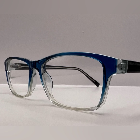 Affordable Eyewear-Pablo Zanetti Mod:PZ1349 55-18-136 Aqua Blue Fade & Blk Frame - Picture 1 of 14